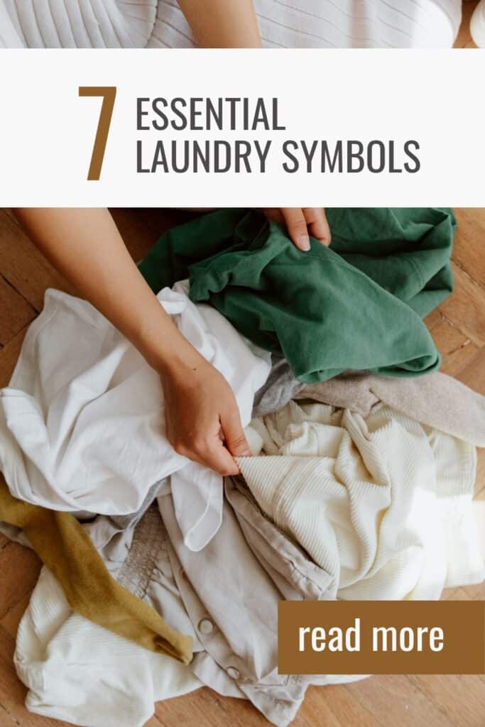 Laundry Symbols for Cleaner Clothes